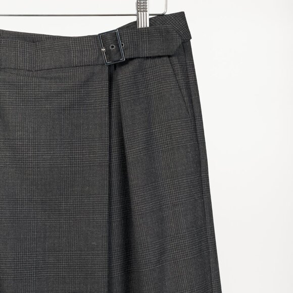 Tibi Adler Grey Multi Glenplaid Wrap Pant - Picture 5 of 10